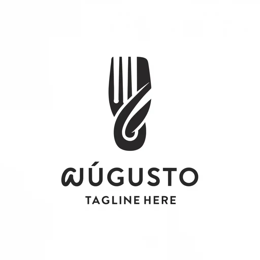 LOGO-Design-For-ugusto-Minimalistic-Symbol-for-Restaurant-Industry