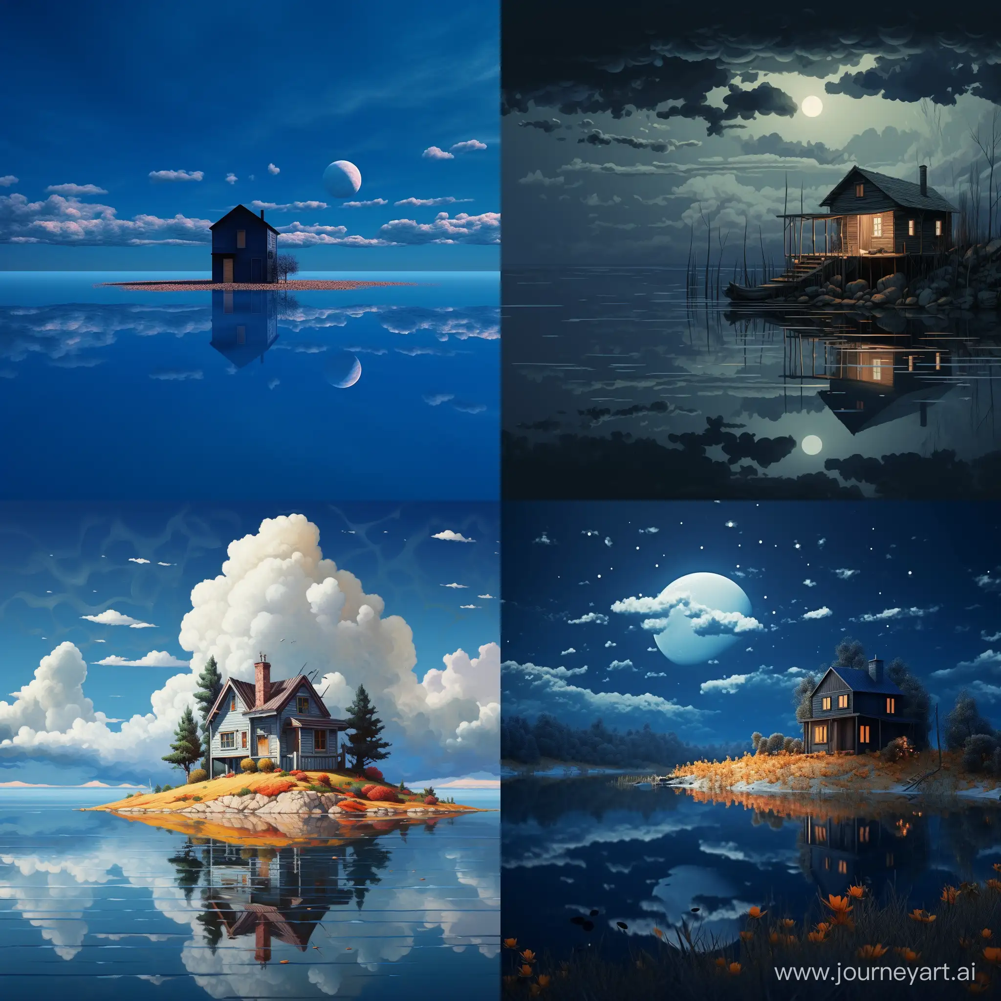 Digital-Style-Lake-House-in-Meticulous-Realism