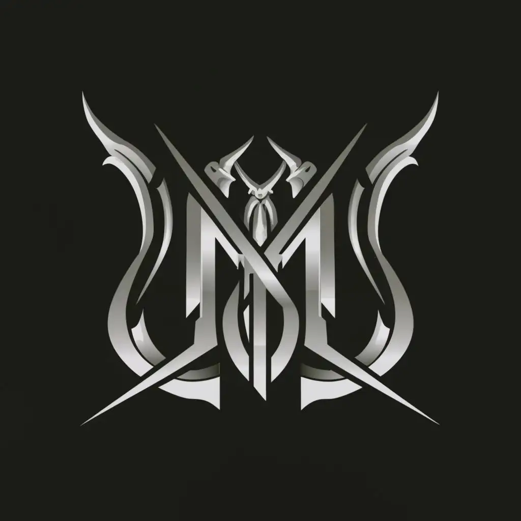 a logo design,with the text "MP
 MORPHEUS", main symbol:MP devil logo, silver color,Moderate,clear background