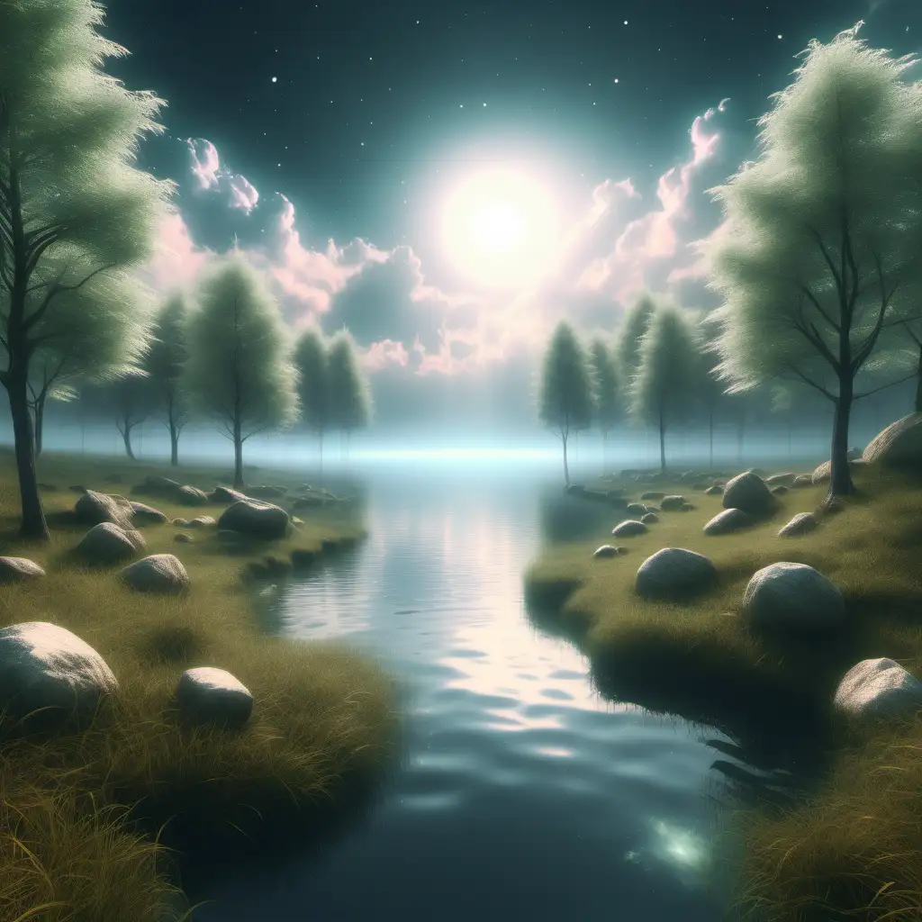 Soothing Realistic Dreamlike Landscape for Hypnosis and Relaxation