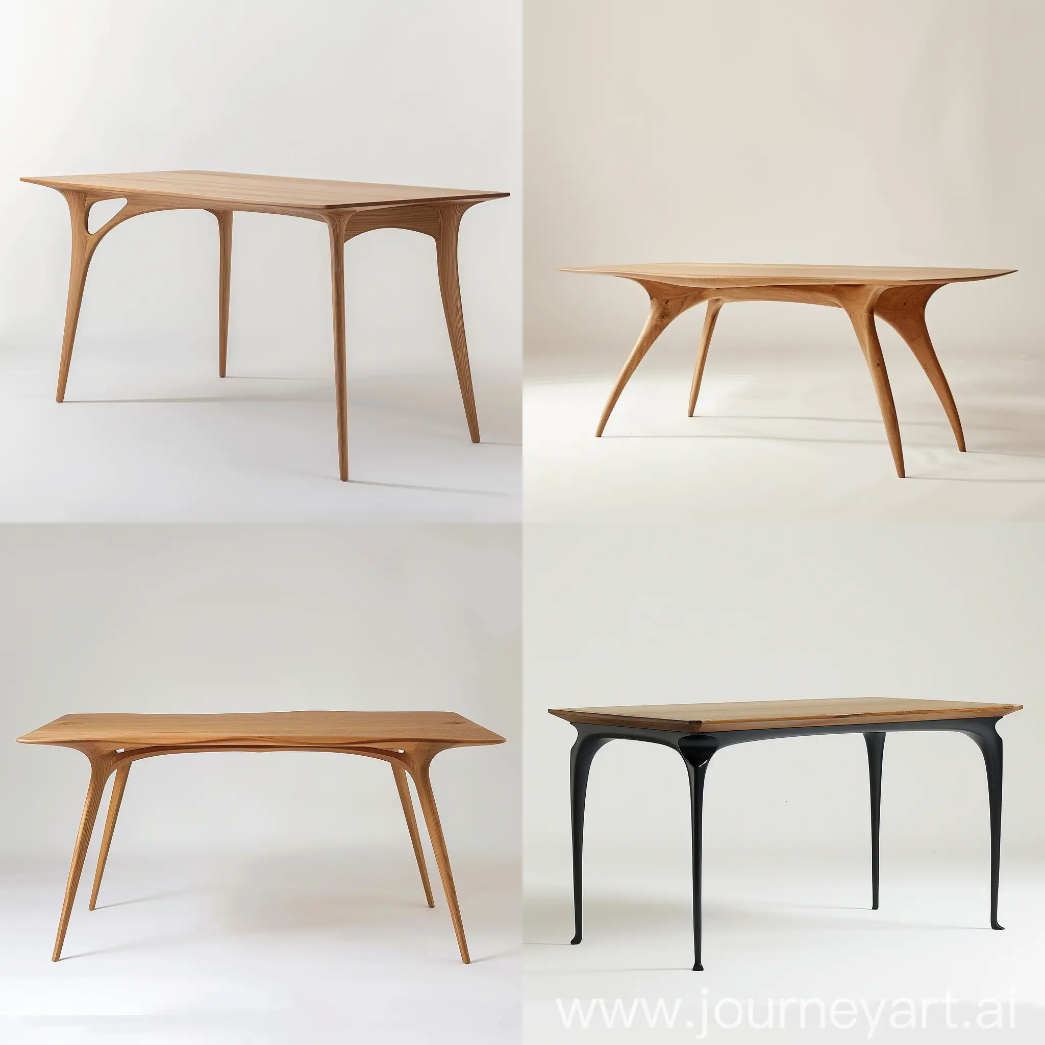Minimalist-Japandi-Dining-Table-with-Panther-Claw-Design
