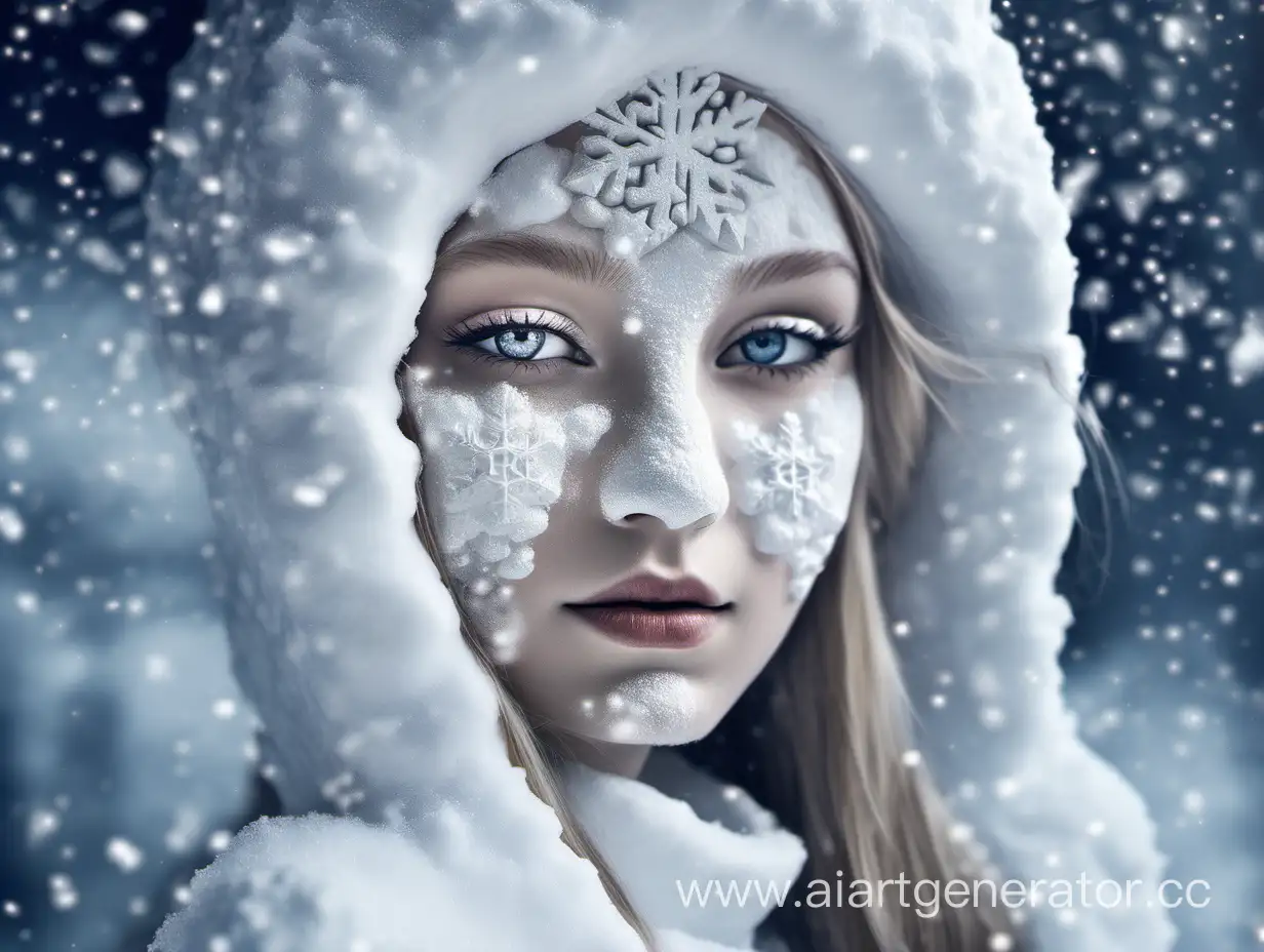 Снегурочка девочка из снега