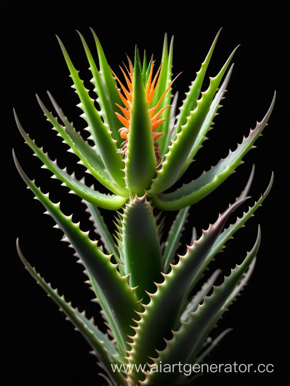 Aloe-Succotrina-Flower-8K-on-Black-Background