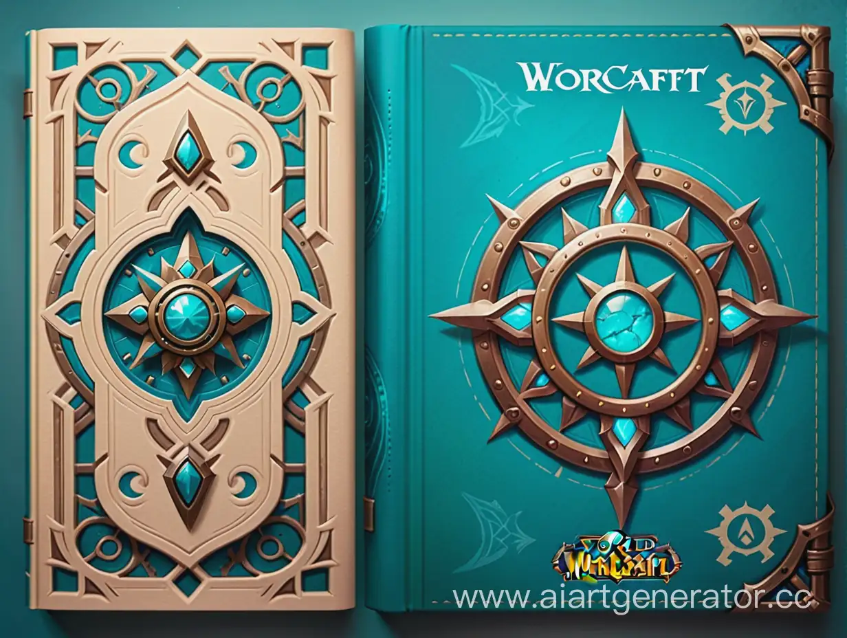 Travel-Guide-Cover-Turquoise-and-Beige-World-of-Warcraft-Style