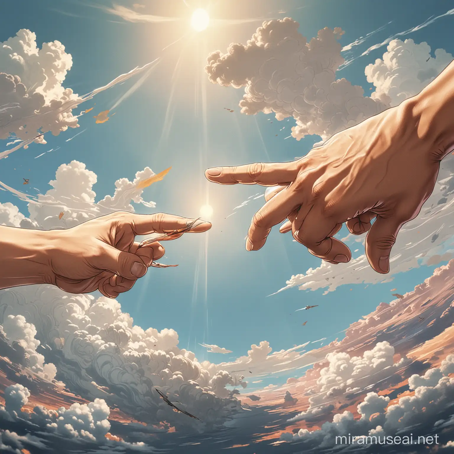 creation of adam recreate it with one piece anime