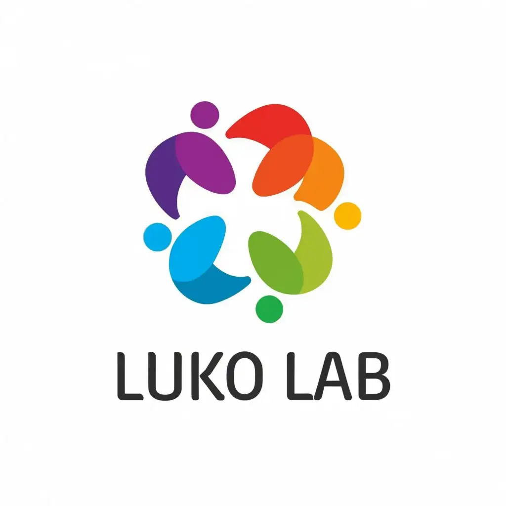 a logo design, with the text 'Luko lab', main symbol: Health and children autism biomedical treatment, Minimalistic, clear background, bold font, 