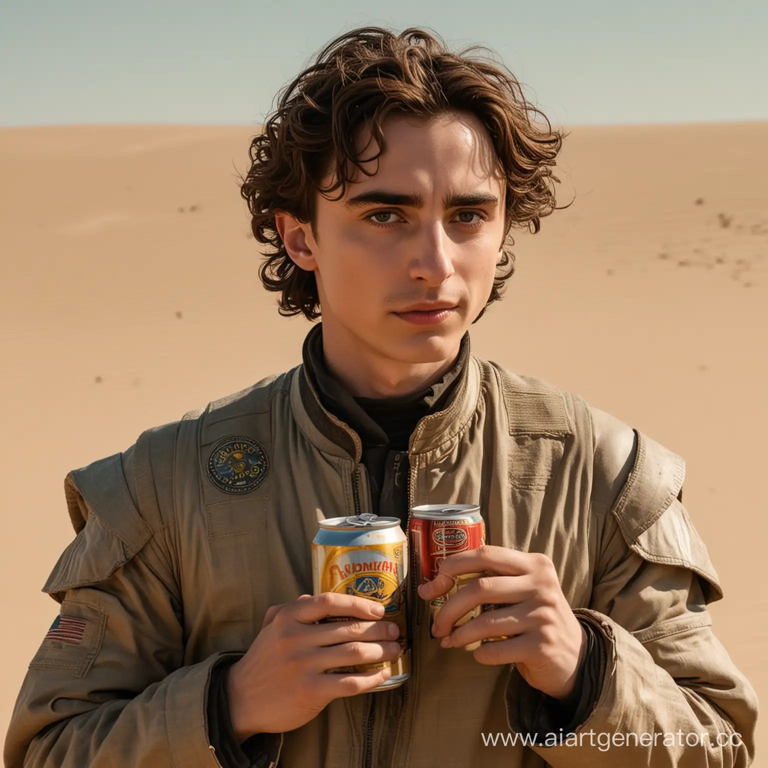 Timothe-Chalamet-Dune-Character-with-Beer-Can