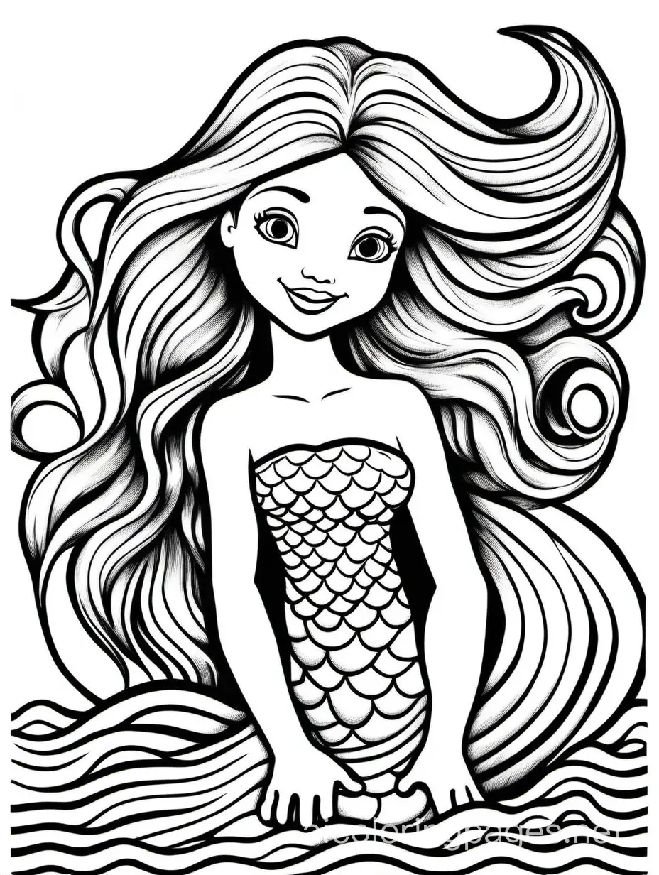 Simple-Mermaid-Coloring-Page-for-Kids