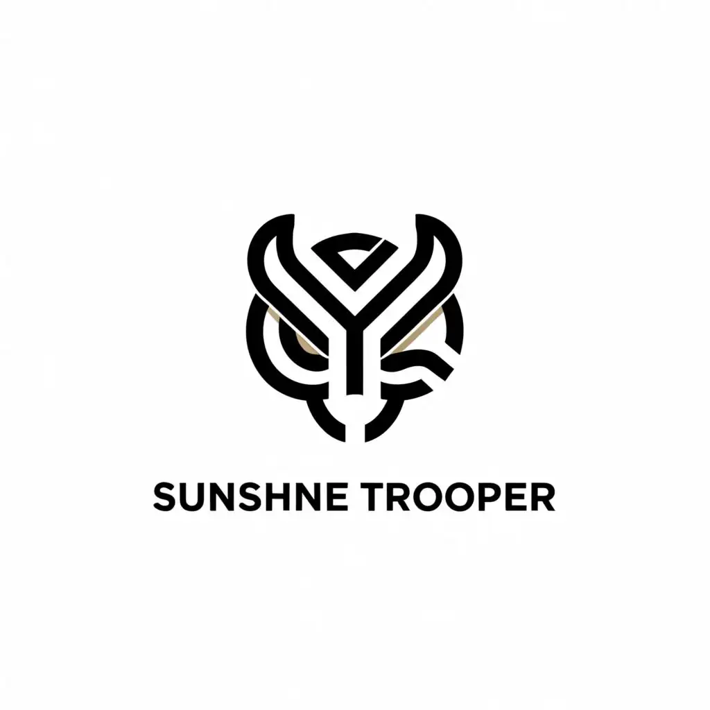 a logo design,with the text "Sunshine Trooper", main symbol:The letters ST
As minimalistic as possible,Minimalistic,be used in Religious industry,clear background