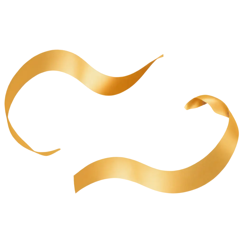 Exquisite-Wavy-Gold-Ribbon-PNG-Elevate-Your-Designs-with-Stunning-Detail