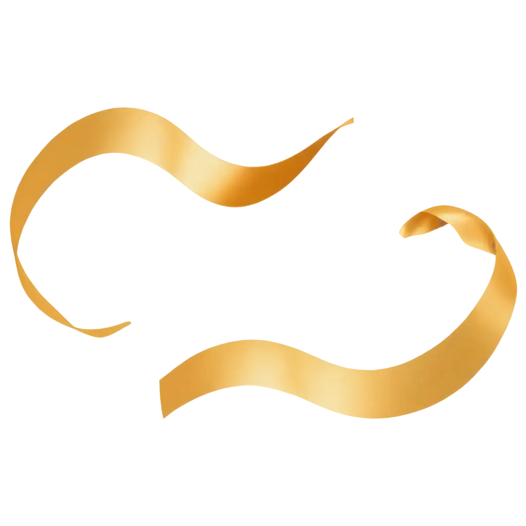 wavy gold ribbon