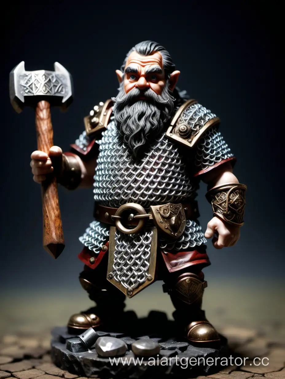 Dwarf-Warrior-with-Hammer-and-Talisman