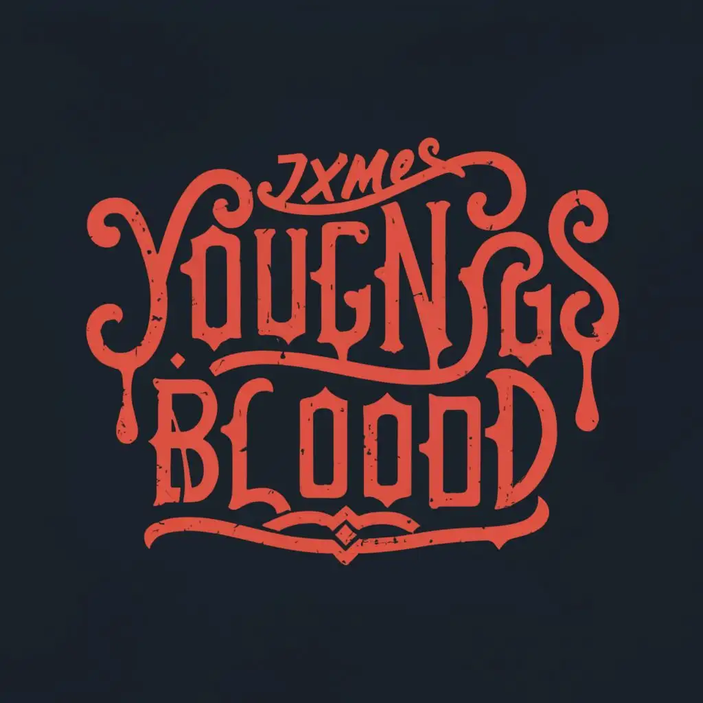 LOGO-Design-For-Jxmes-YoungBlood-Bold-Typography-with-Blood-Red-Color-Scheme