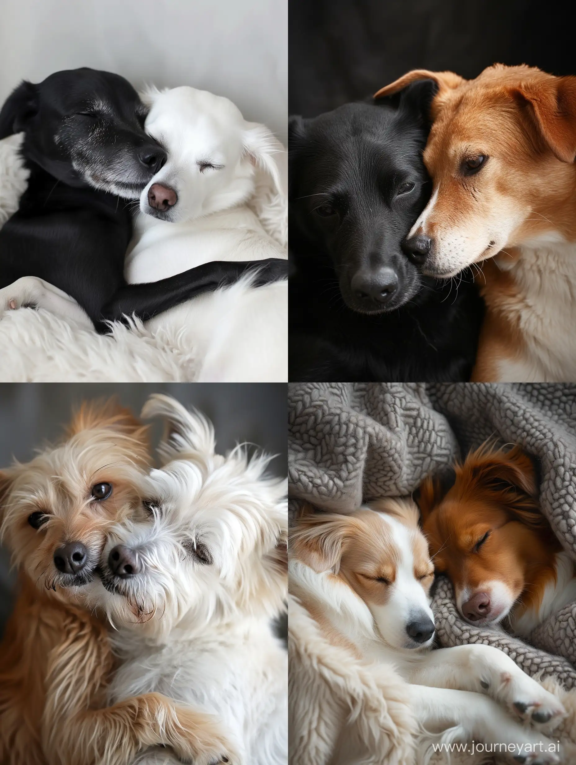 Adorable-Dogs-Expressing-Love-in-Romantic-Setting