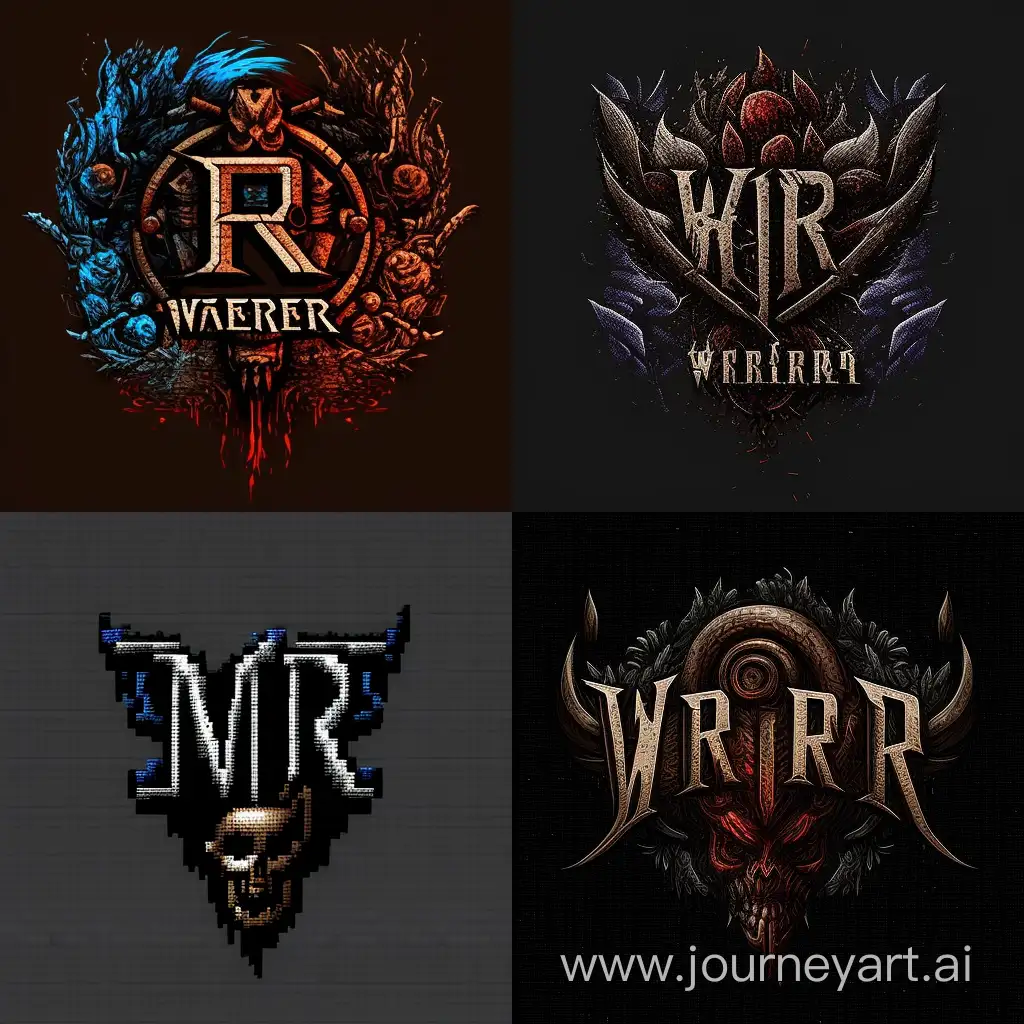 WR logo Rpg 2D darker shade pixel Realm