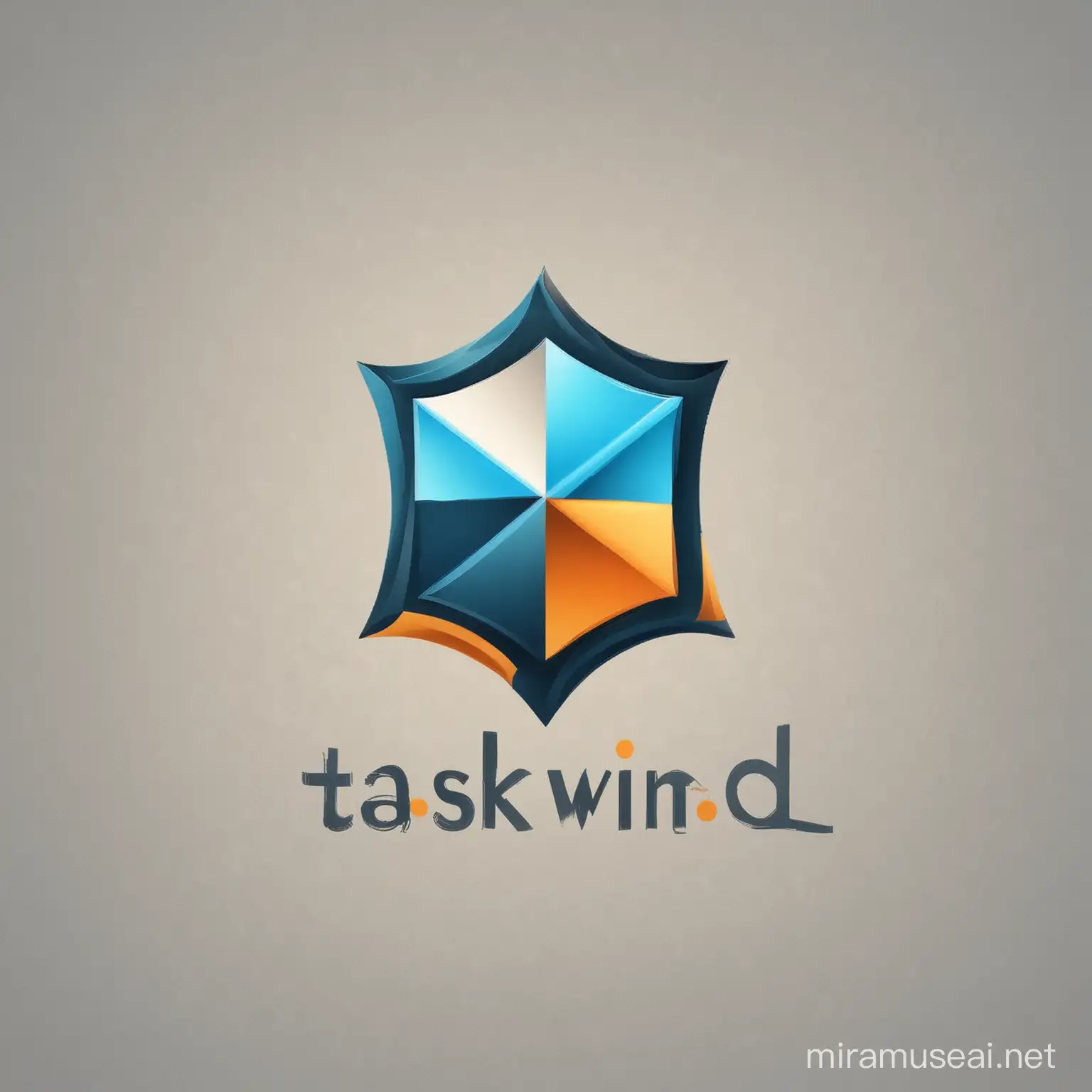 crie pra mim uma logo com o nome Taskwind baseado em um app de gerenciamento de tarefas