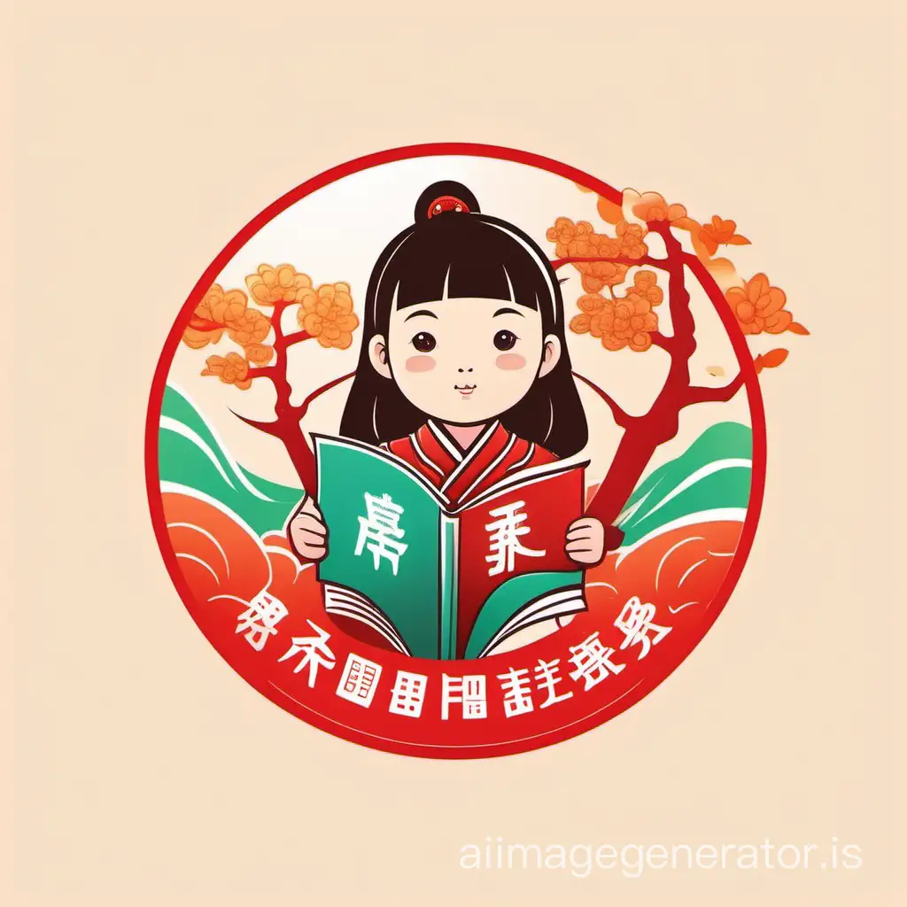 logo of a Chinese language school for kids