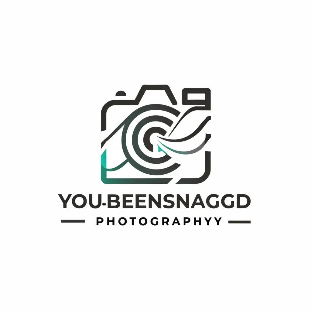 a logo design,with the text "YouBeenSnagged Photography", main symbol:camera,Moderate,clear background