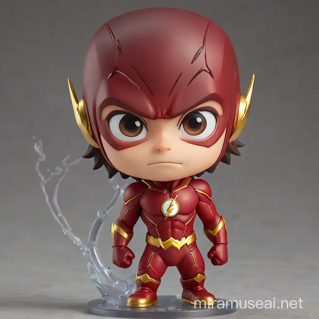 Create a Chibi (Nendoroid) version of the DC Comics character "Flash" without bugged or duplicated defective body parts