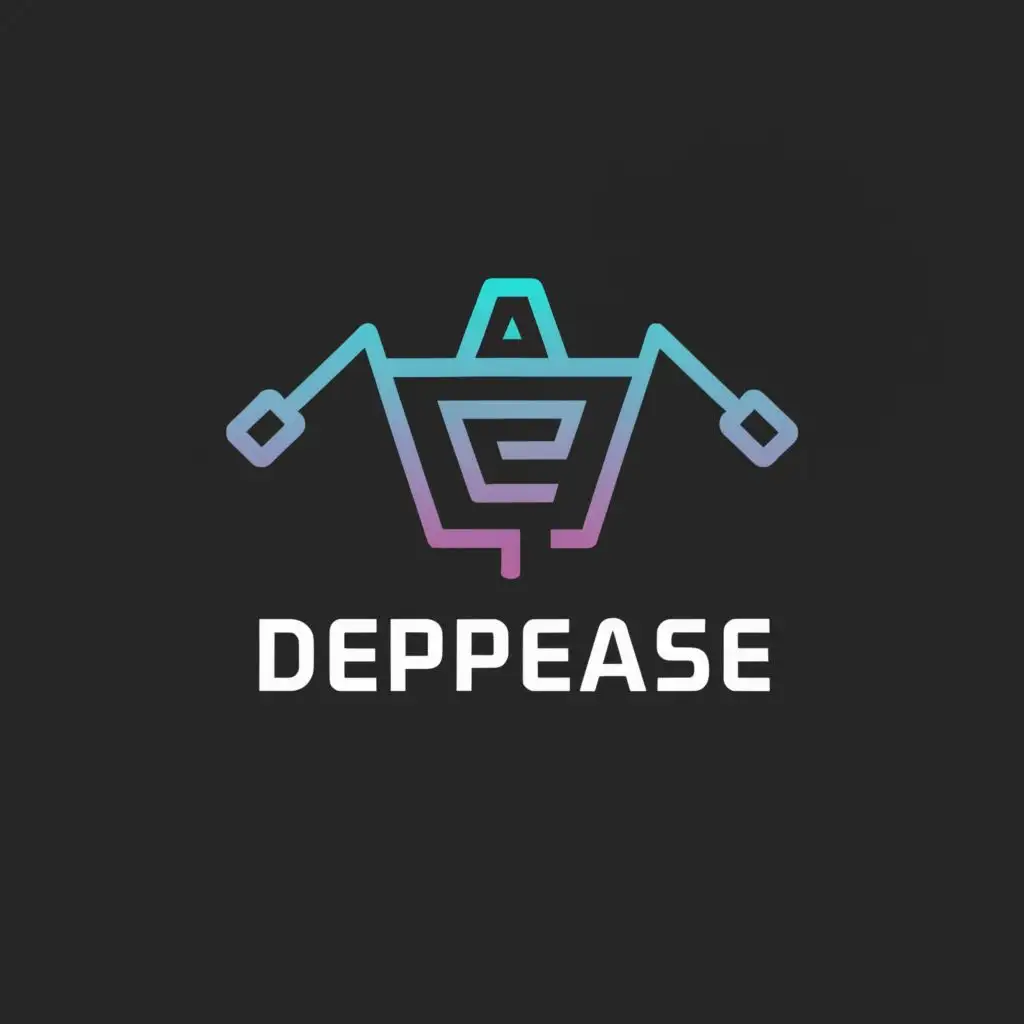 LOGO-Design-for-DepEase-Moderate-Blue-and-Grey-with-Automated-Deployment-Symbol-and-Technology-Industry-Theme-on-a-Clear-Background