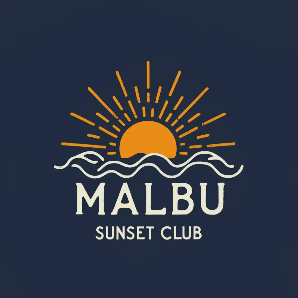 LOGO-Design-For-Malibu-Sunset-Club-Vibrant-Sunset-Sun-Symbol-on-Clear-Background