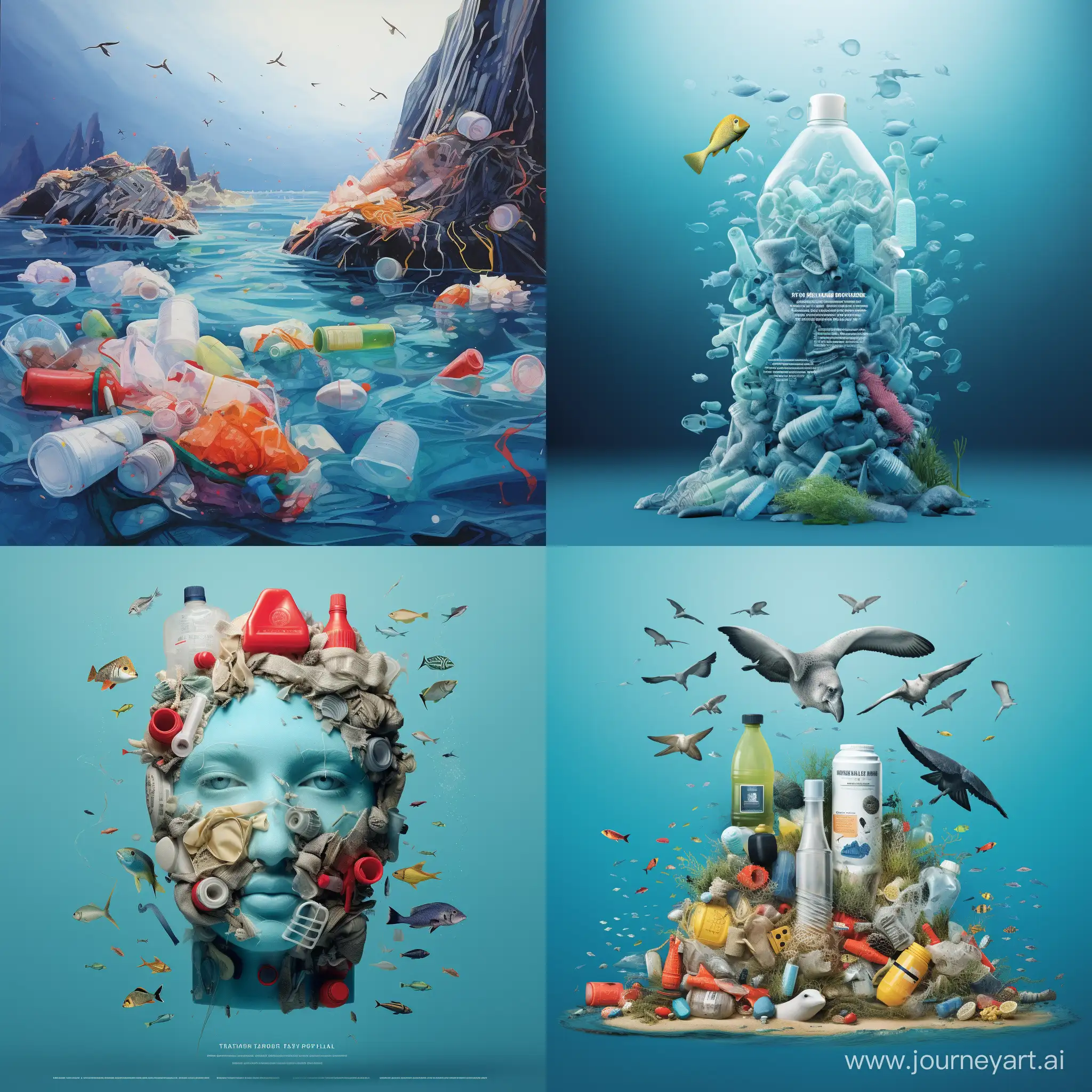 Environmental-Awareness-Poster-Confronting-PlasticRelated-Issues