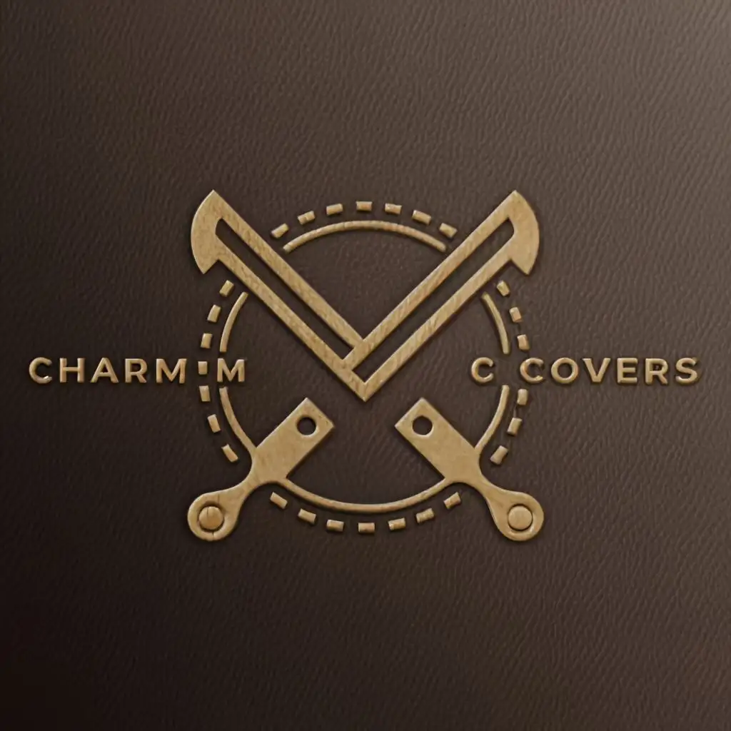 LOGO-Design-For-CharmCovers-Elegant-Leather-Emblem-on-Clear-Background