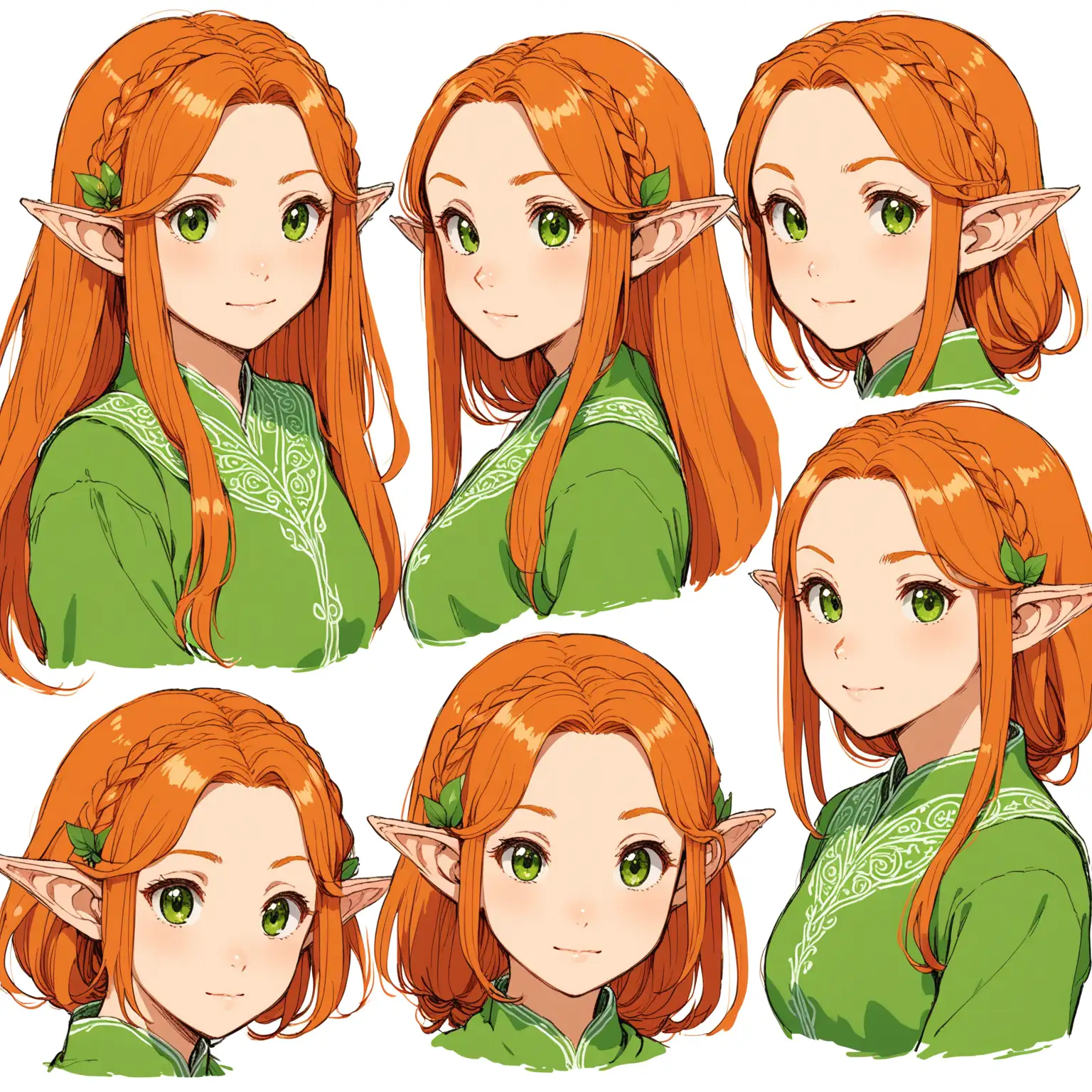 Elven GingerHaired Beauties Inspired by Ghibli