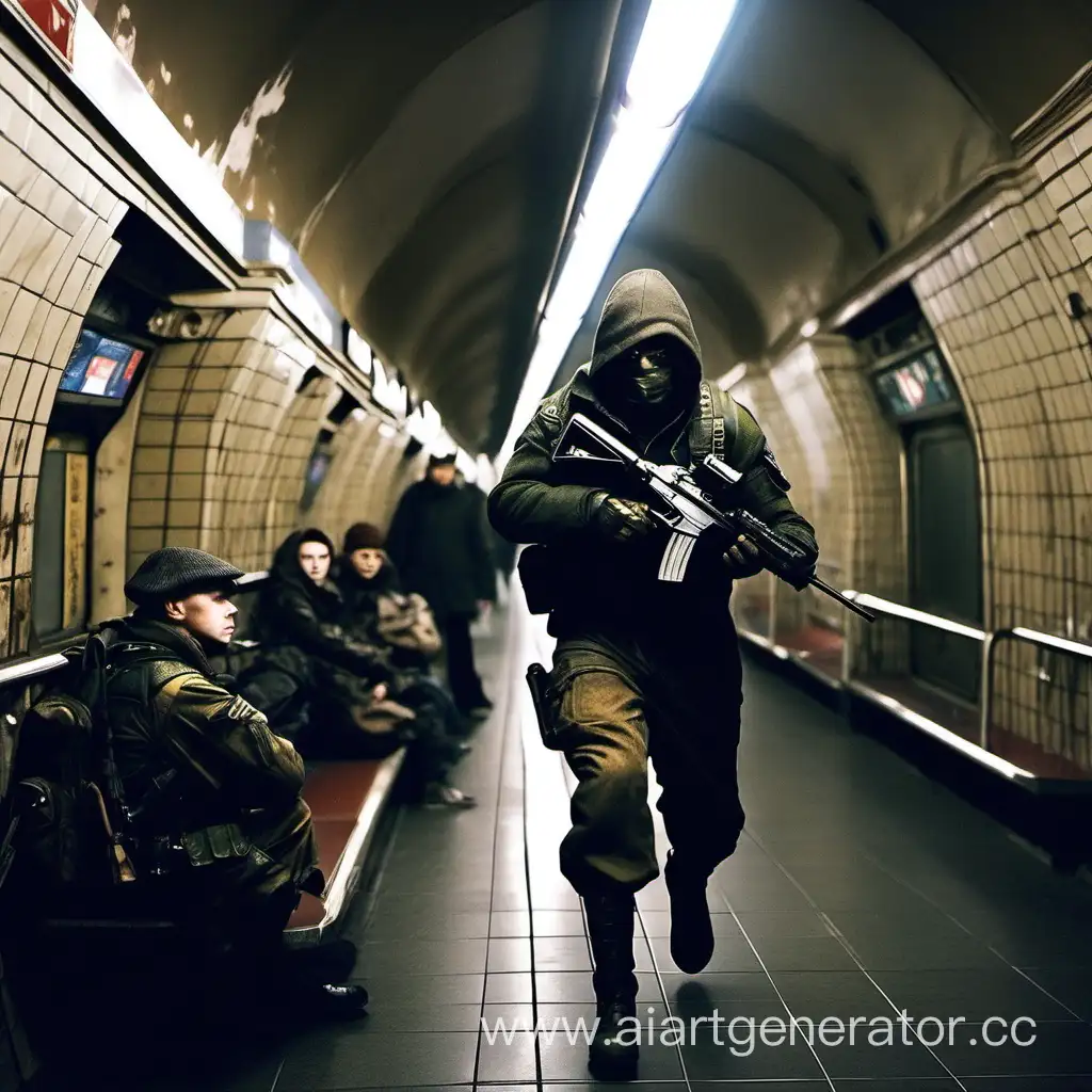 Guy in Moscow Metro STALKER ww3 war
