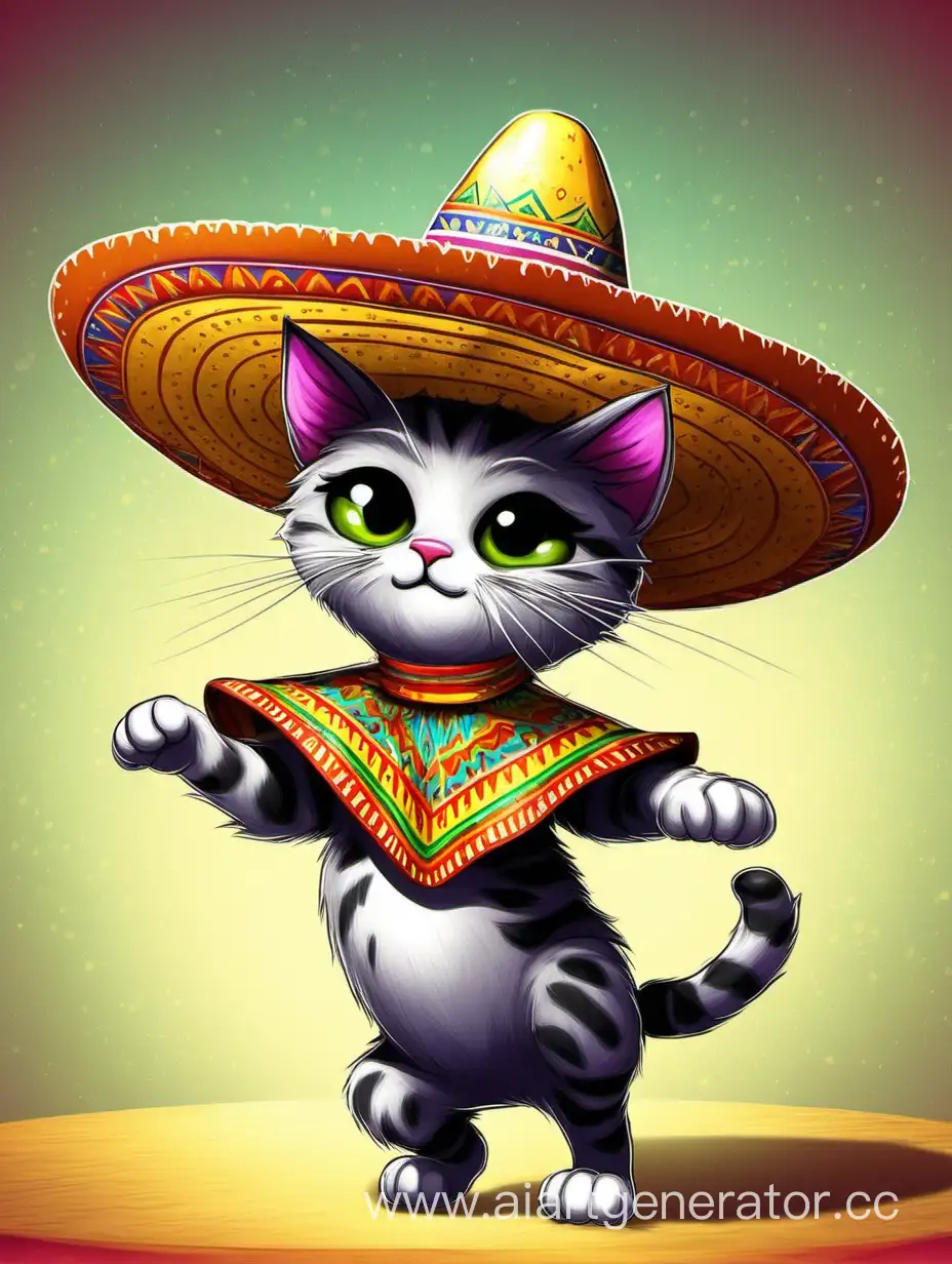 Festive-Feline-Dancing-in-Oversized-Sombrero