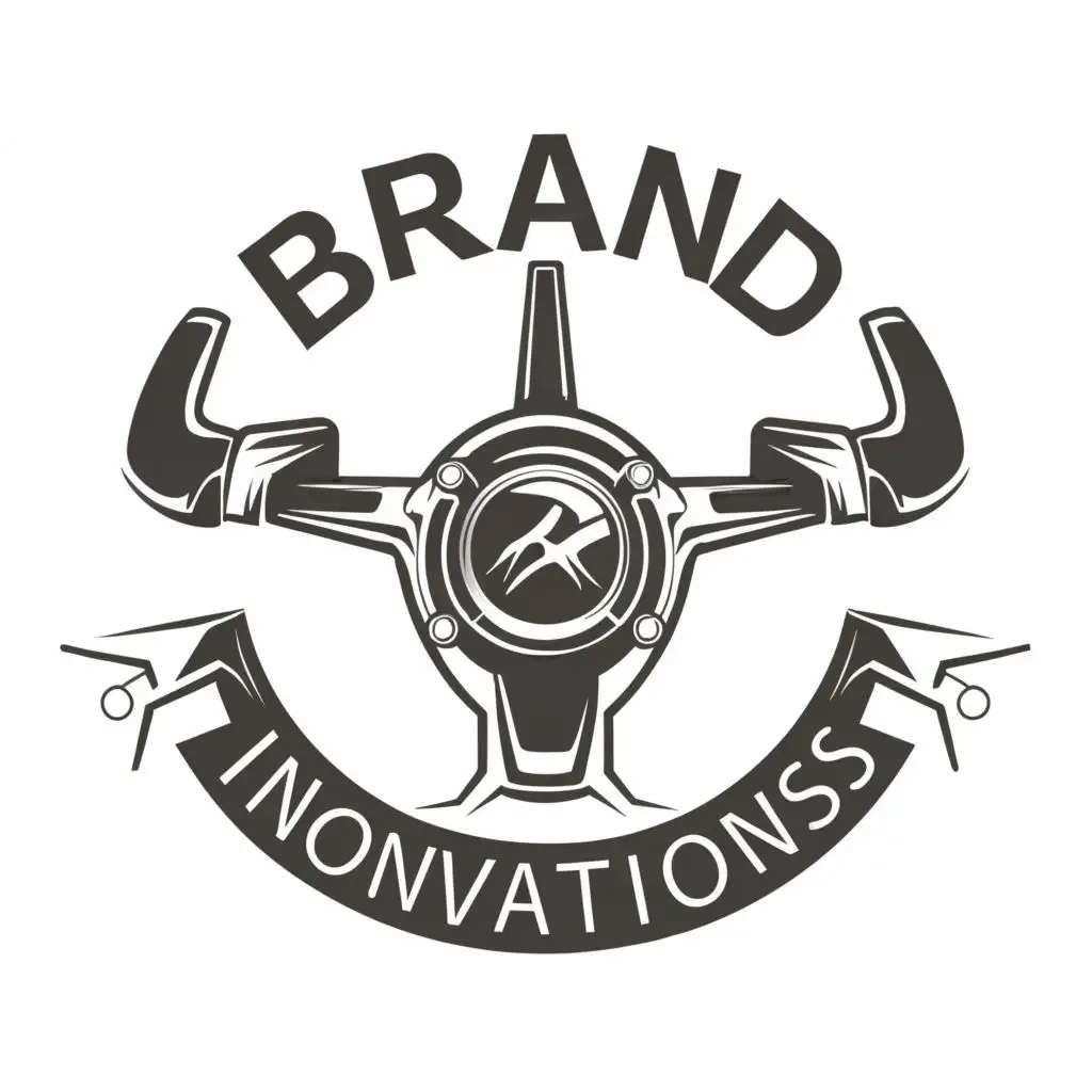logo, A Steering, with the text "Brand Drivas Innovations", typography