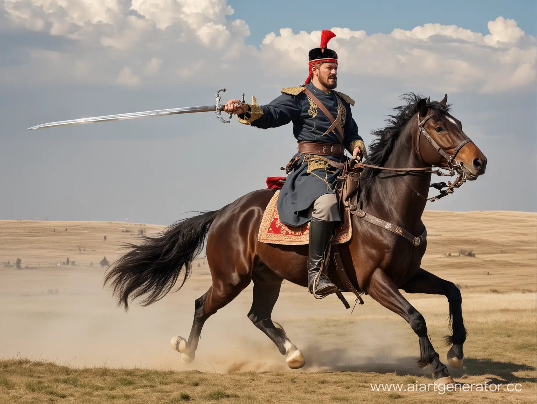 Cossack-Riding-Horse-with-Saber