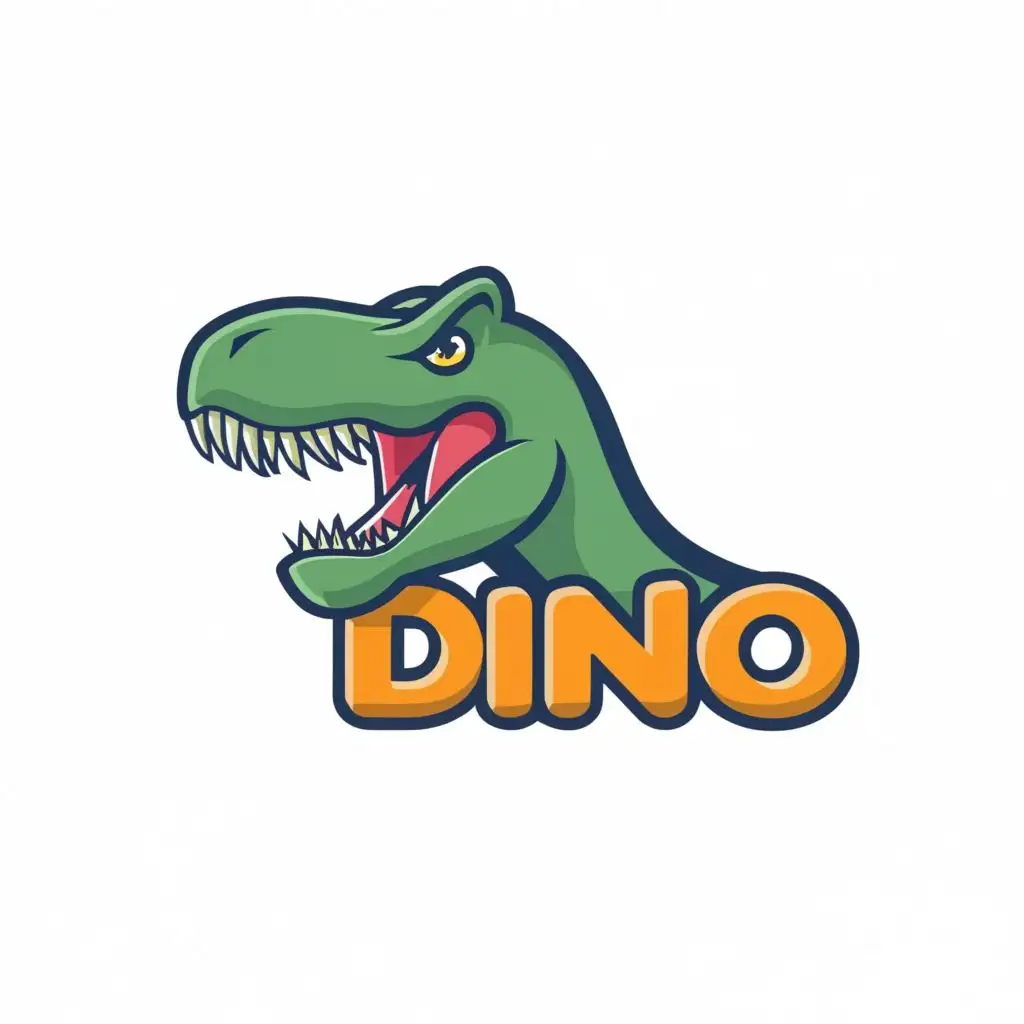logo, Crazy Dino, with the text "Dino", typography, be used in Technology industry