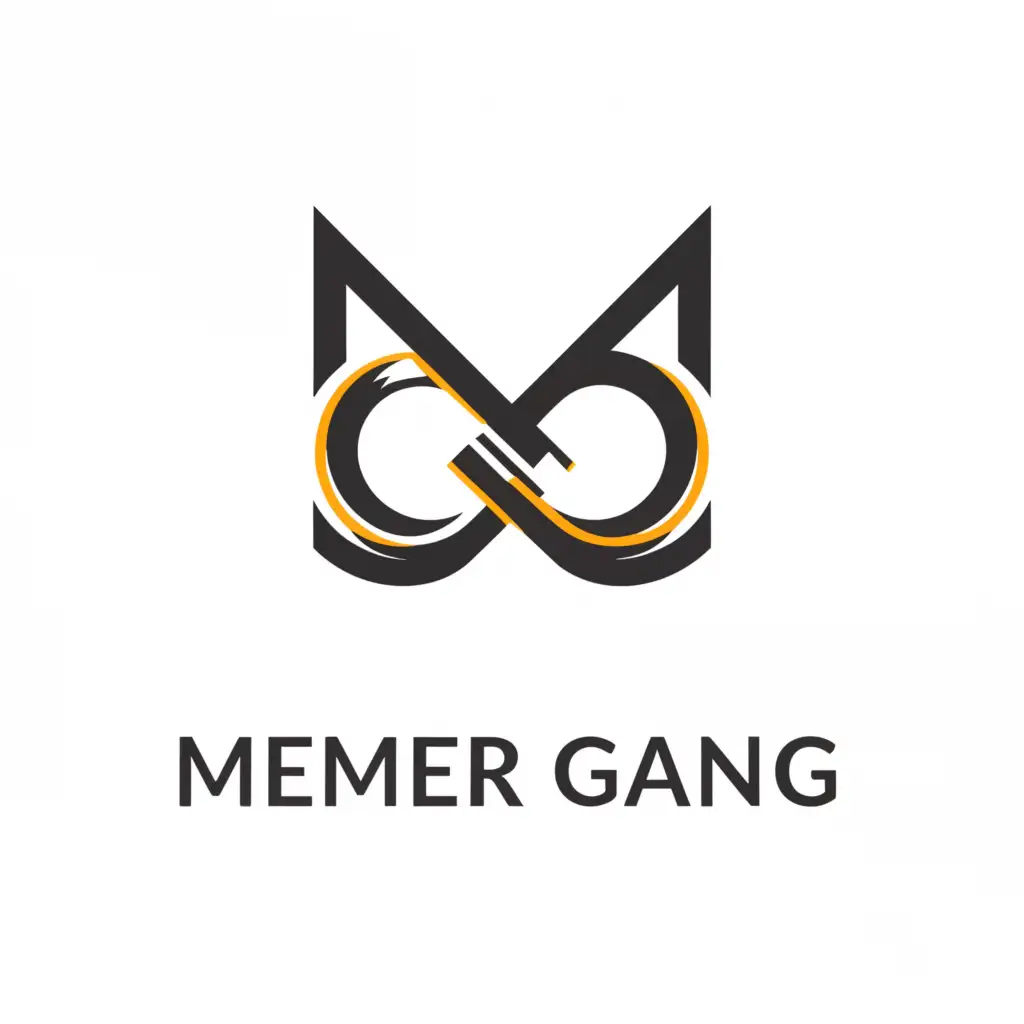 a logo design,with the text "Memer GanG", main symbol:MG,Moderate,clear background
