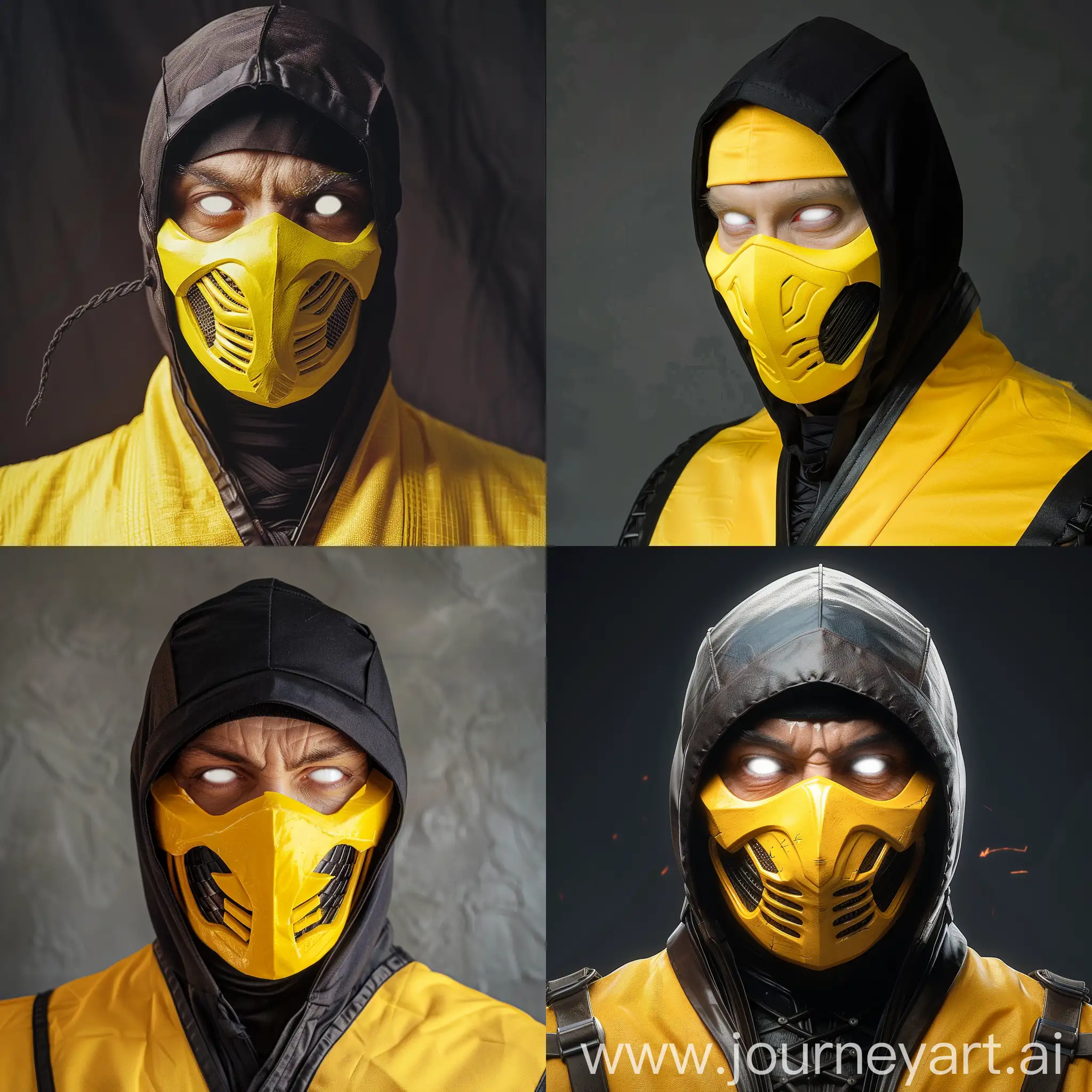 Yellow-Ninja-Scorpion-from-Mortal-Kombat-1-with-Ghost-Eyes