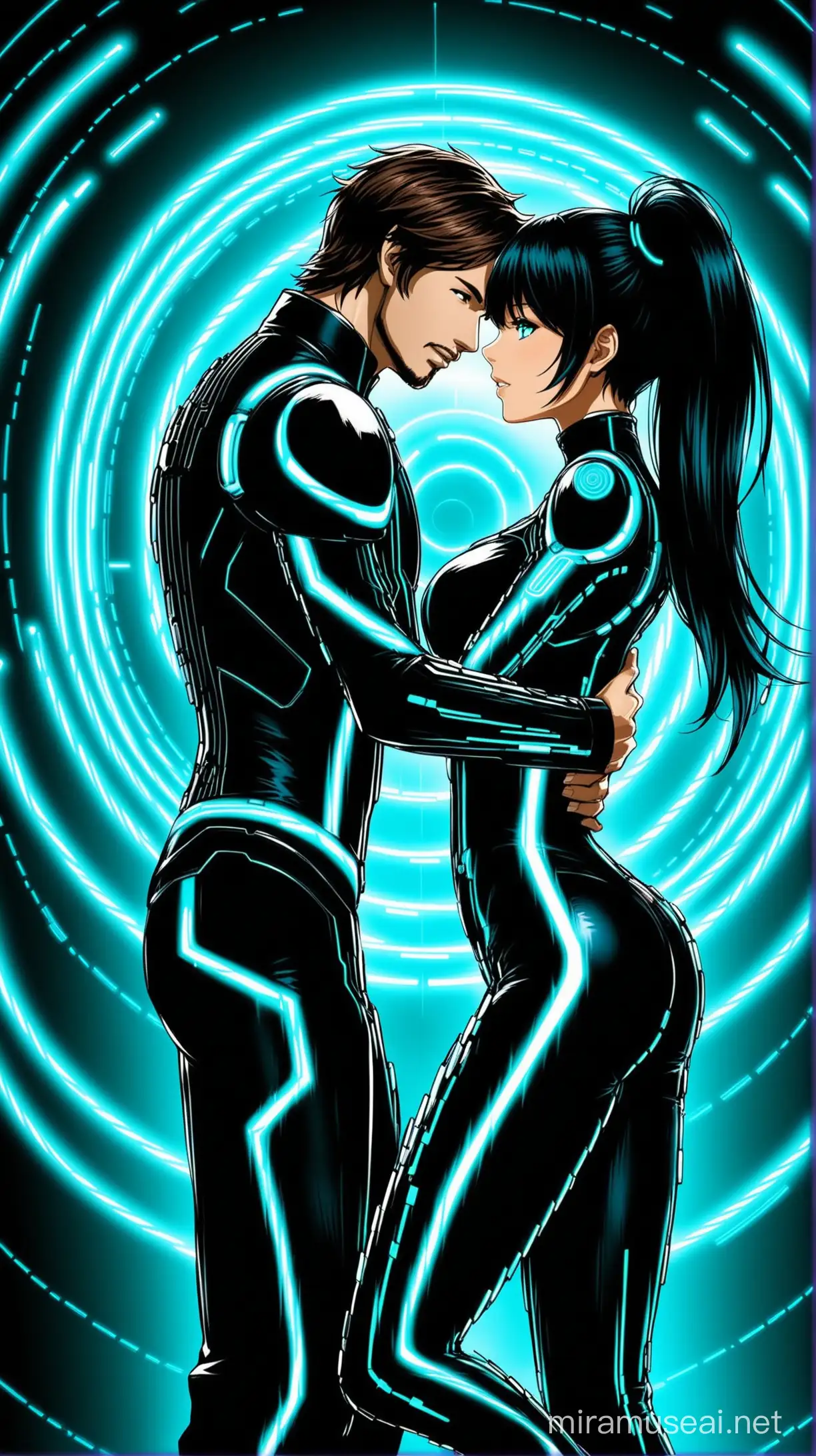 Tron legacy, sam and quorra luv, new age world, passionate luv