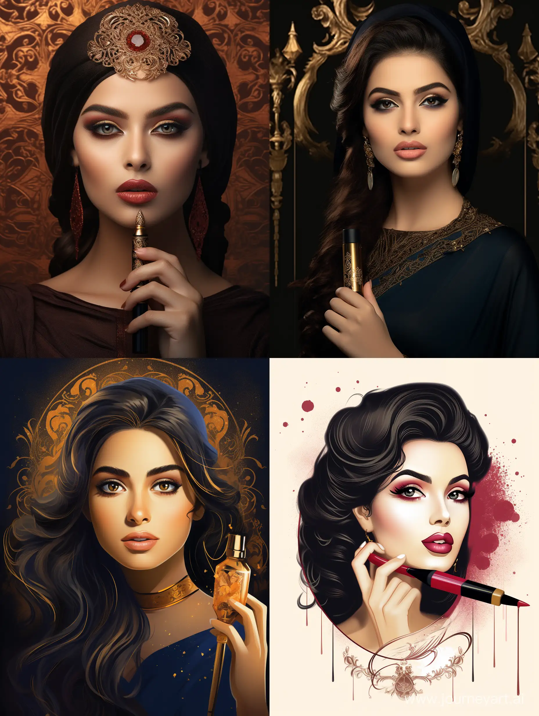 Raghad-Captivating-Beauty-with-Lipstick-Elegance
