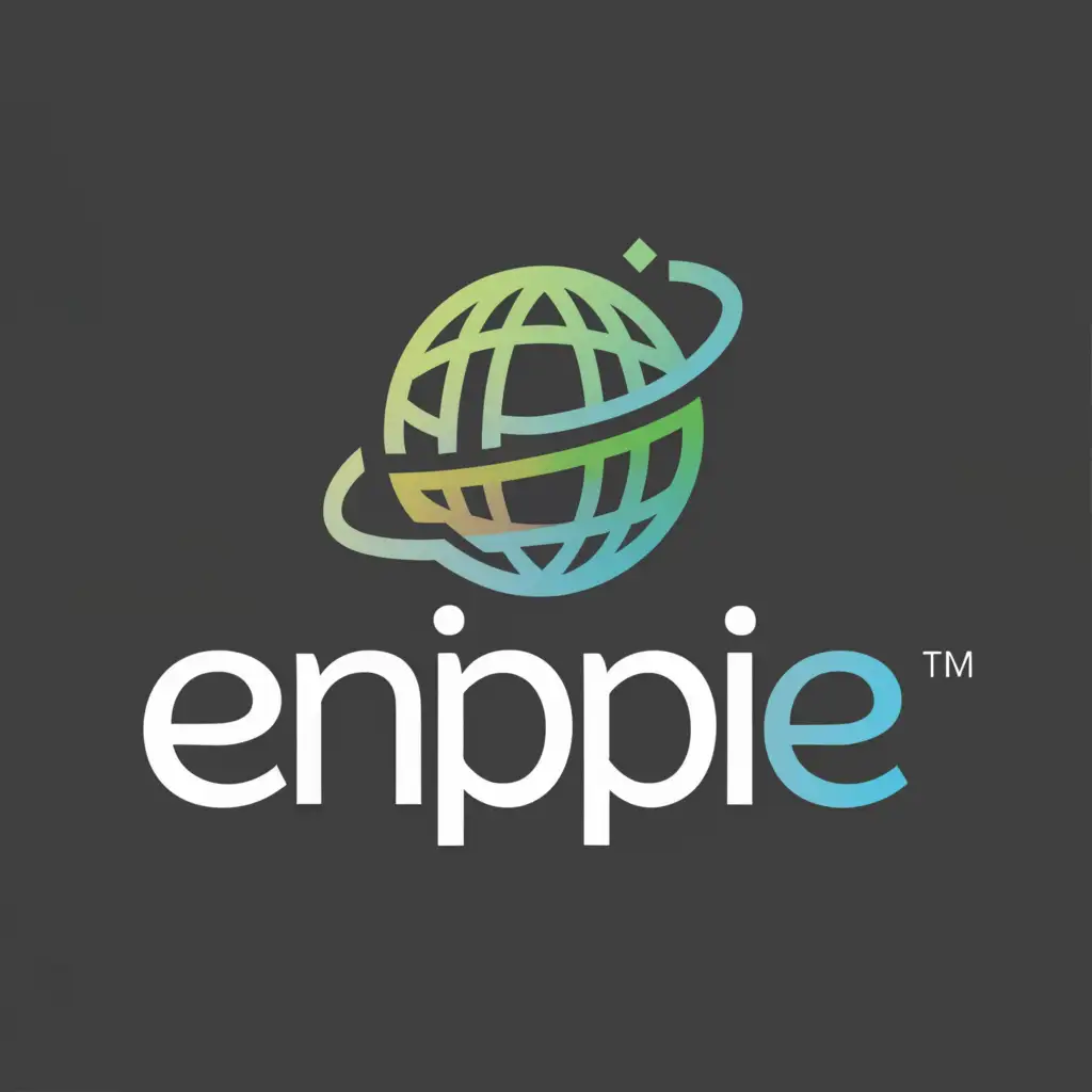 a logo design,with the text "ENPIPE", main symbol:GLOBE,Moderate,be used in Technology industry,clear background