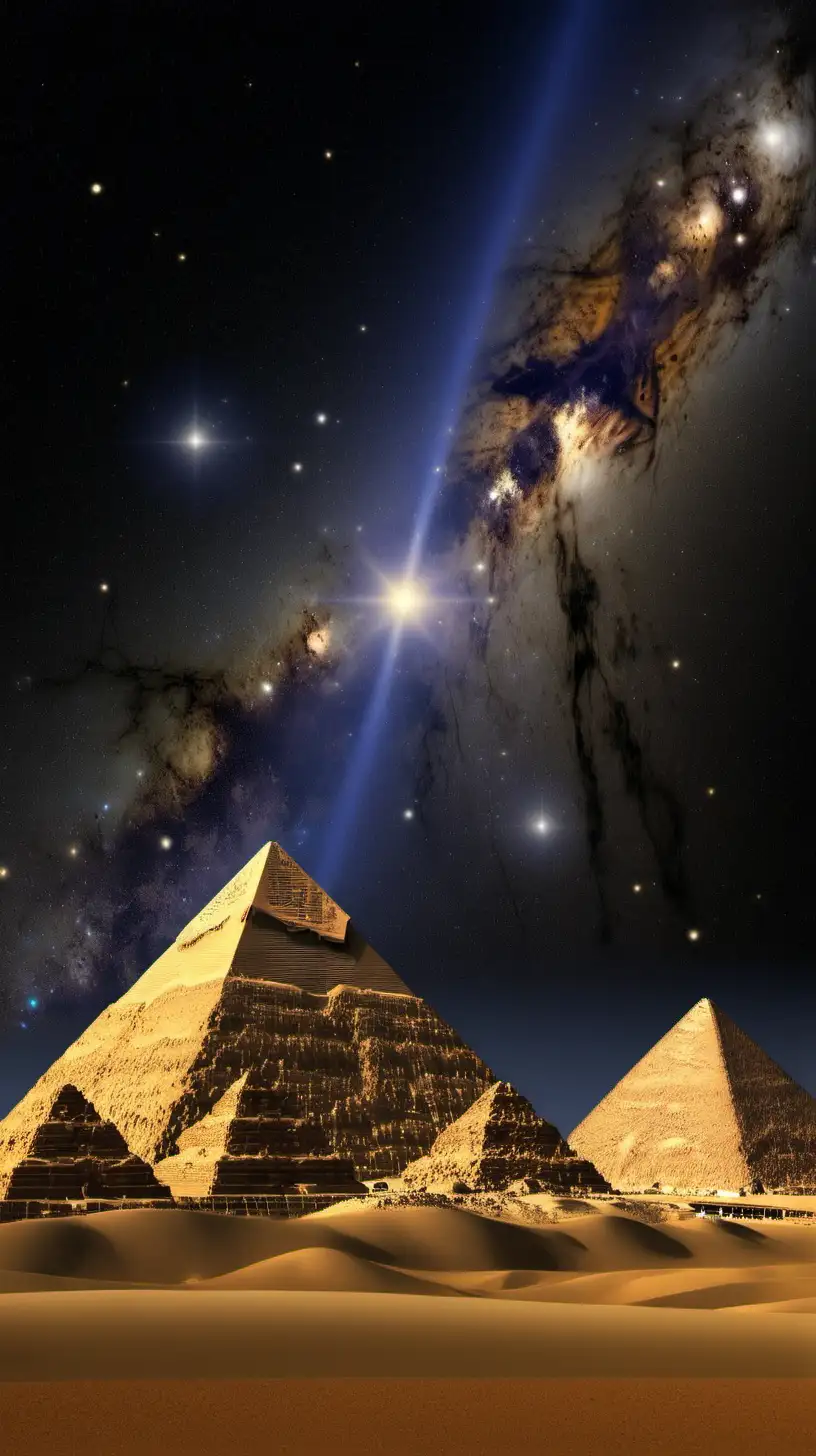 The pyramids aligning with orions belt




