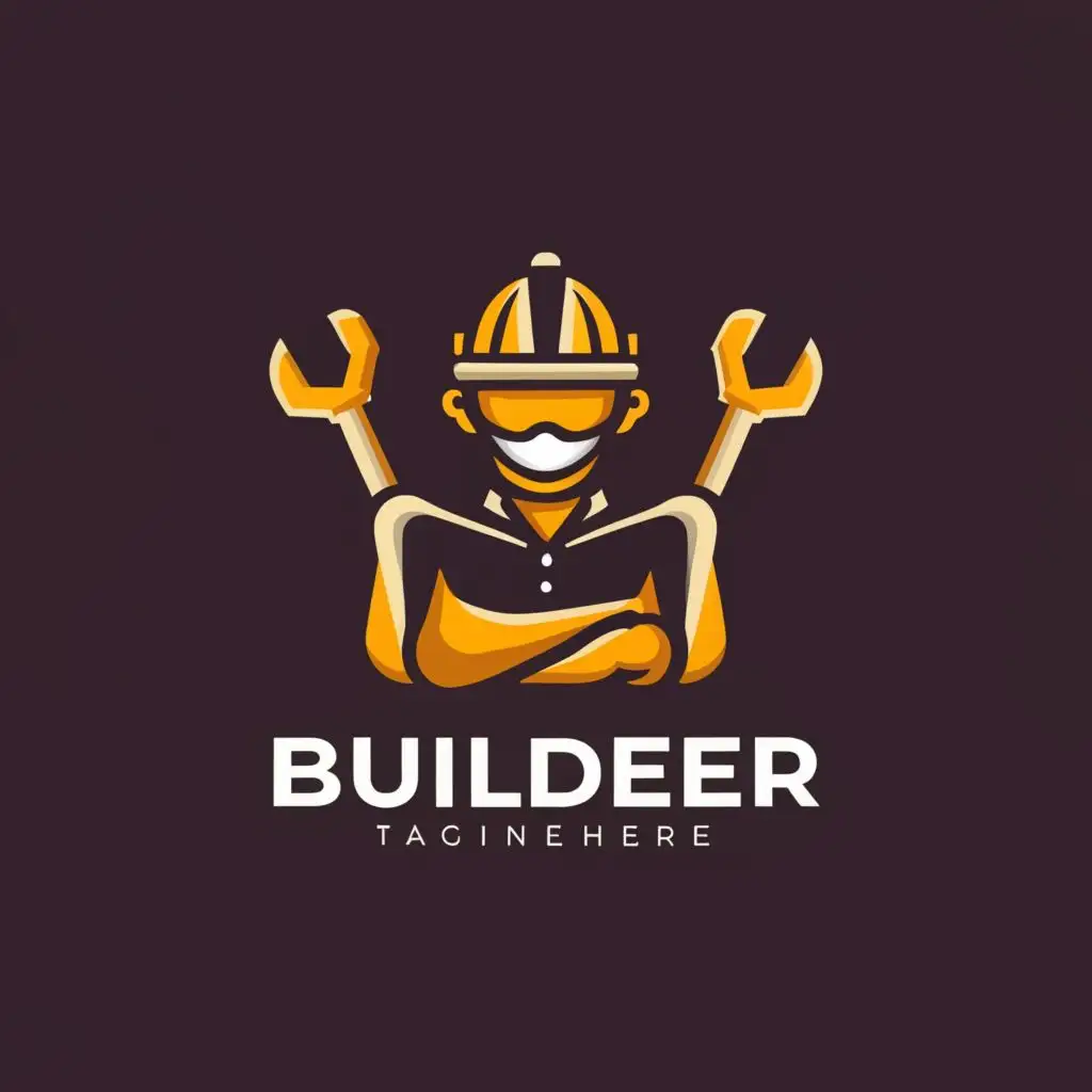 a logo design,with the text "builders", main symbol:the builder is engaged in calculations and design,Minimalistic,be used in Entertainment industry,clear background