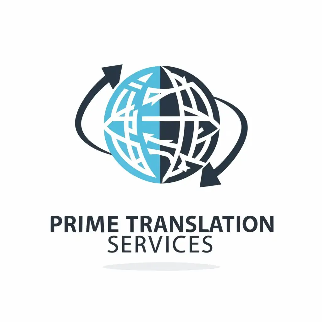 a logo design,with the text "Prime Translation Services", main symbol:Translation,complex,clear background