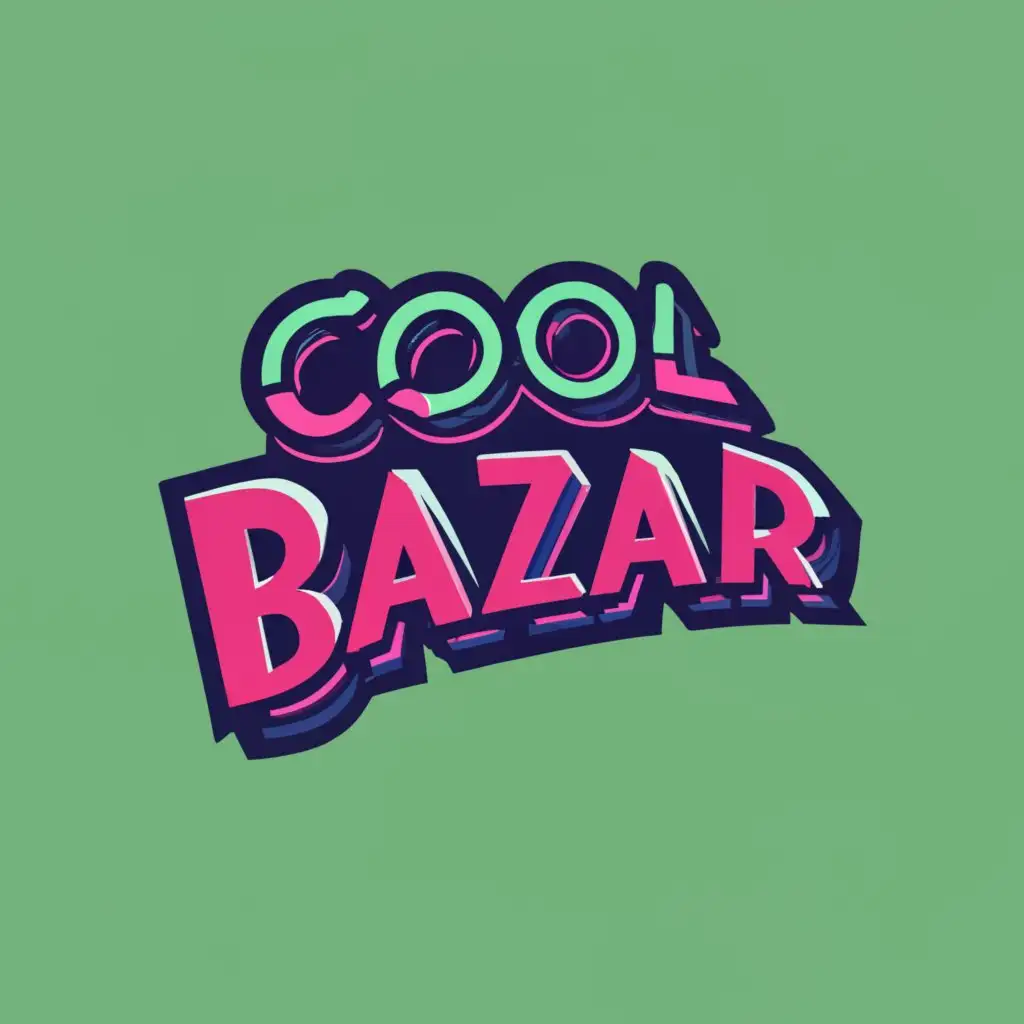 logo, STOCK MARKET, with the text "COOL BAZAR", typography, be used in Education industry