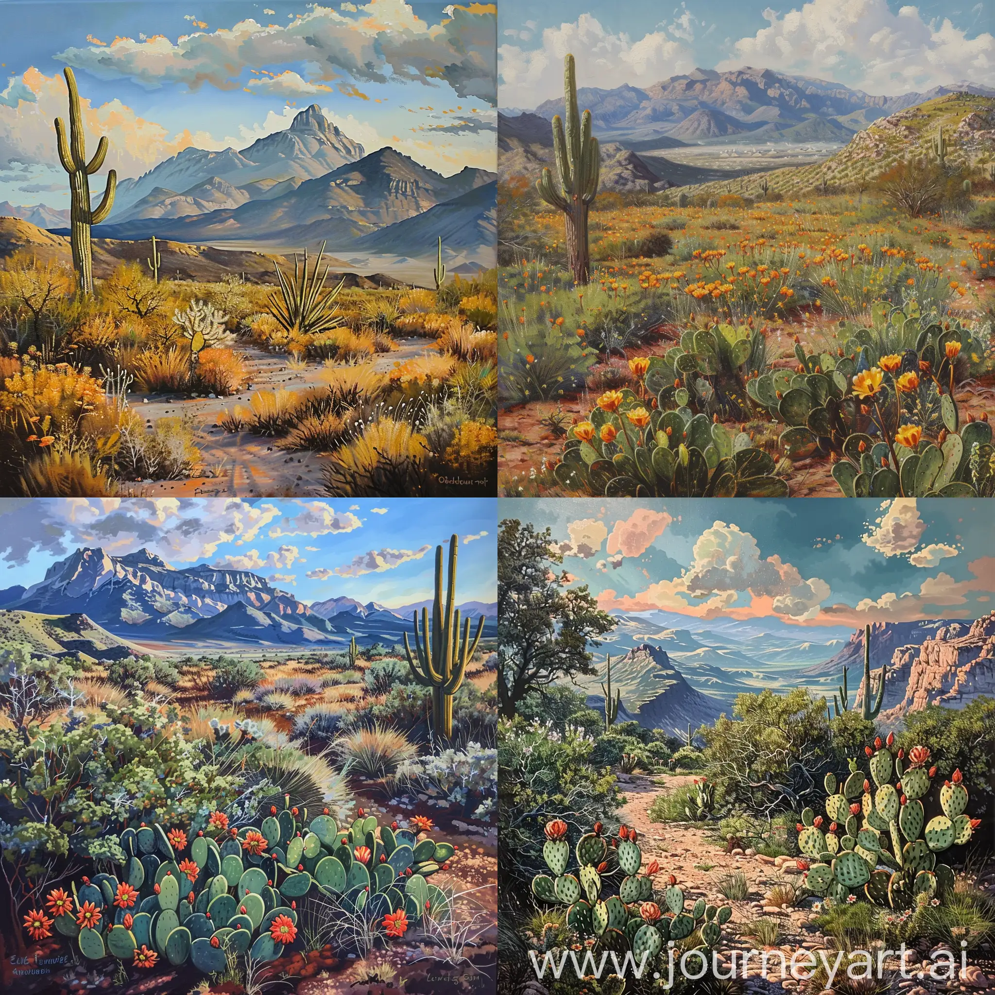 Siuox-Native-American-Desert-Landscape-with-Kactus-Mountain