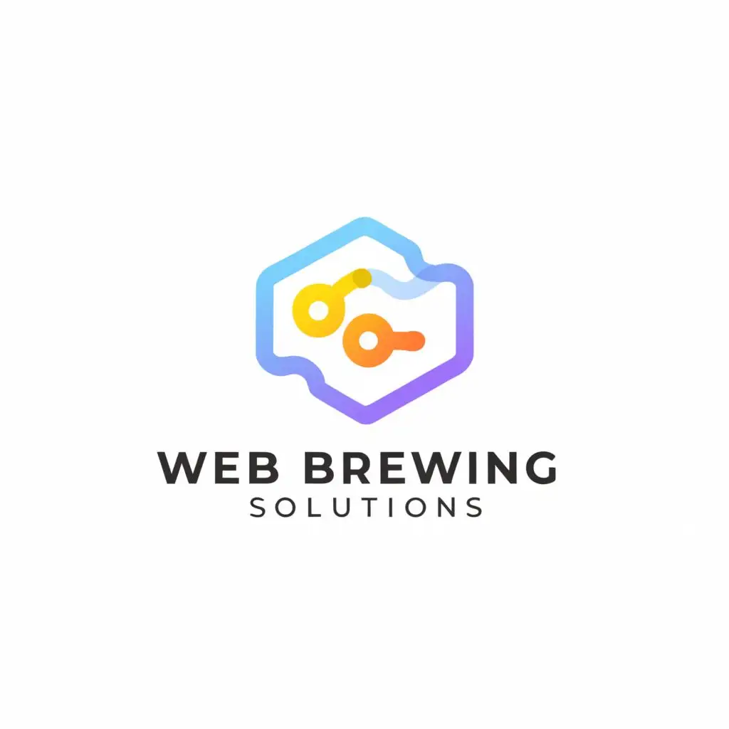 a logo design,with the text "Web Brewing Solutions", main symbol:web,Moderate,be used in Technology industry,clear background