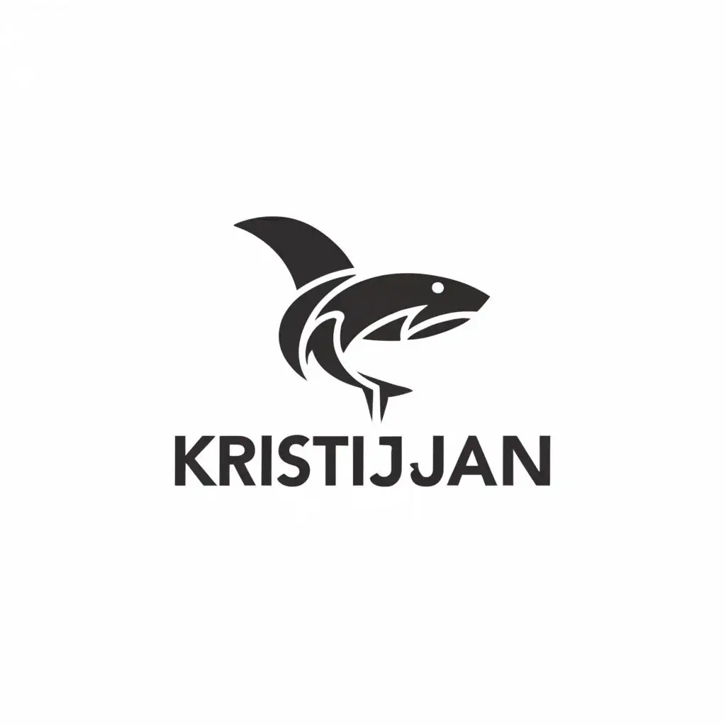 a logo design,with the text "Kristijan", main symbol:Shark,Moderate,be used in Travel industry,clear background