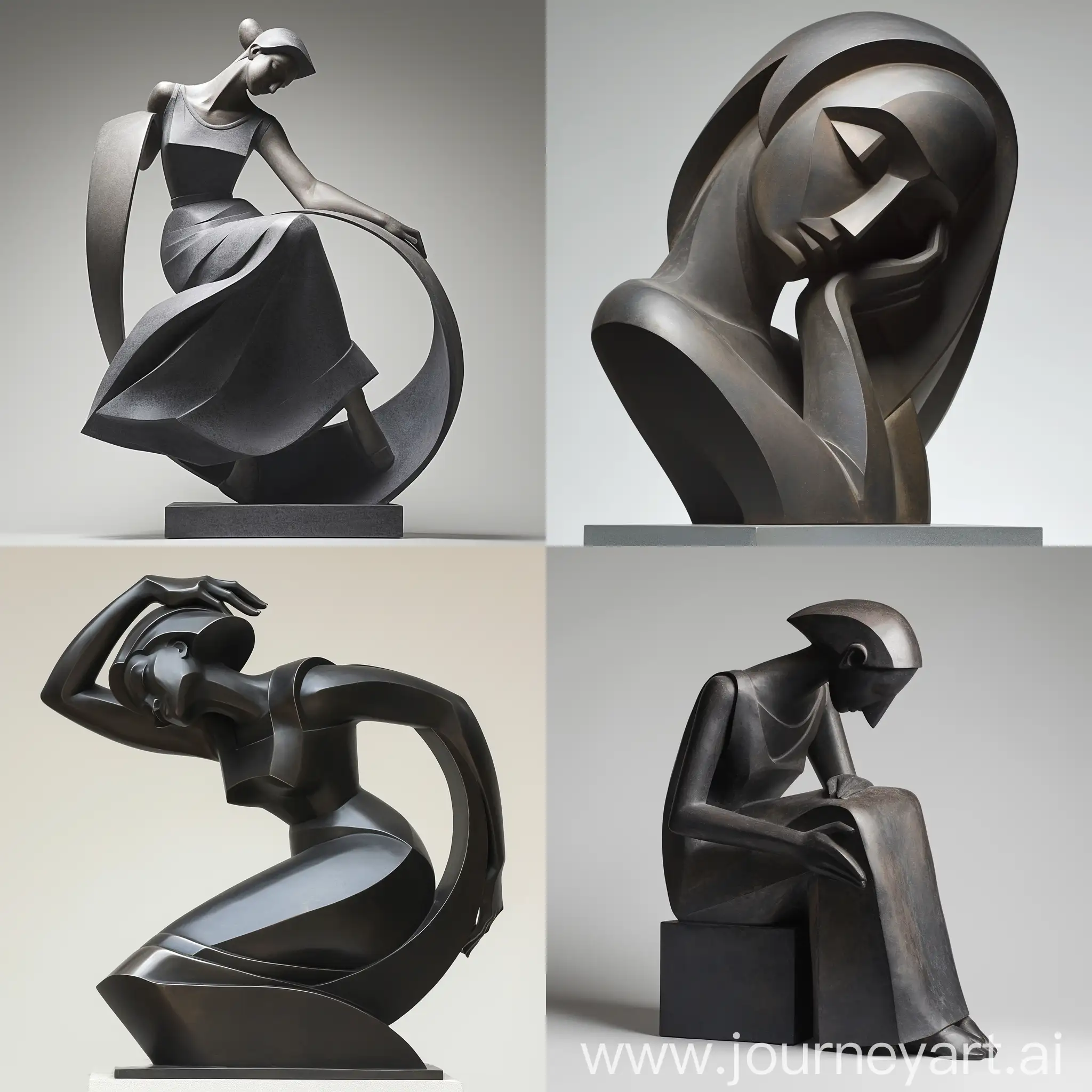 Abstract-Sculpture-of-a-Woman-by-Alexander-Archipenko