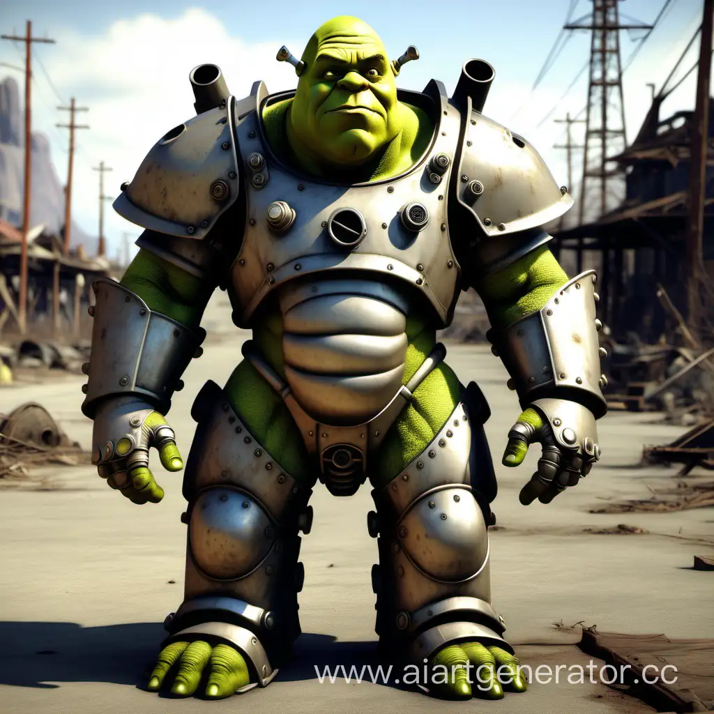 Shrek-in-Power-Armor-from-Fallout-Mythical-Ogre-Warrior-Equipped-for-PostApocalyptic-Battle