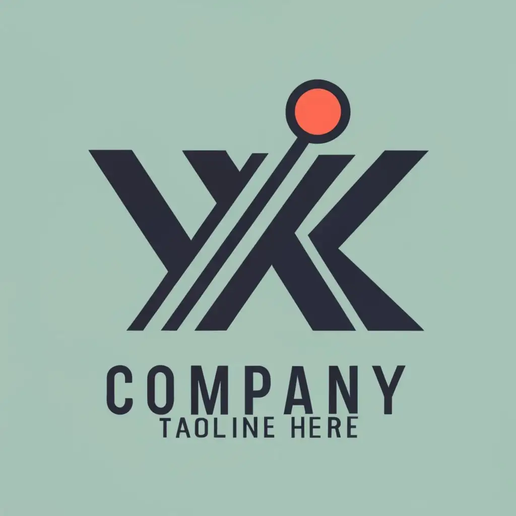 logo, YK letters form line symbols, with the text "英凯", typography, be used in Real Estate industry