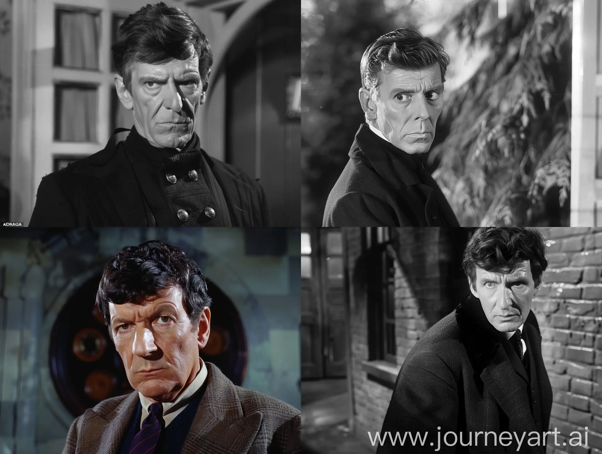 The actor Robert Preston as the early late 1960s second version of The Doctor from Doctor Who