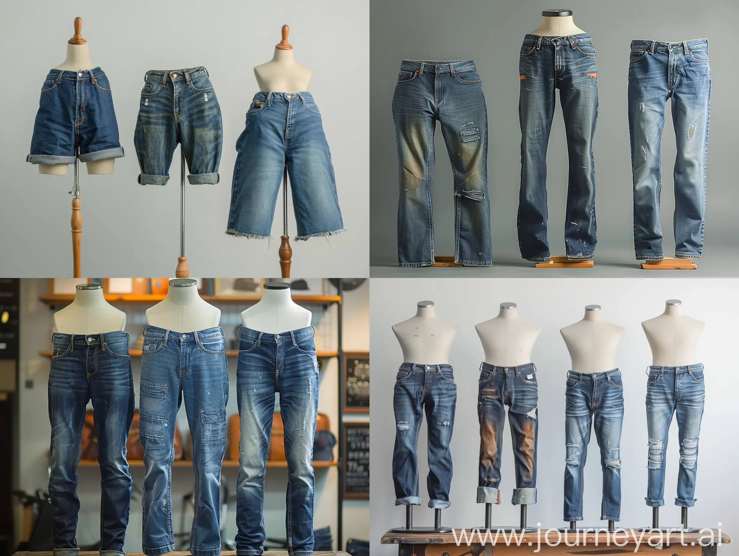 Variety-of-Denim-Jeans-Displayed-on-Mannequin